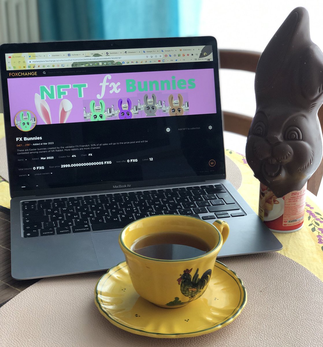 FXfriendss's tweet photo. Created “FX Bunnies”
Placed #NFTs on the first #FoxChange marketplace on the #FunctionX #fxCore network
Each #NFT is an opportunity to win half of all proceeds.
And the other half will go to support young artists! https://t.co/nBloWGbNDf