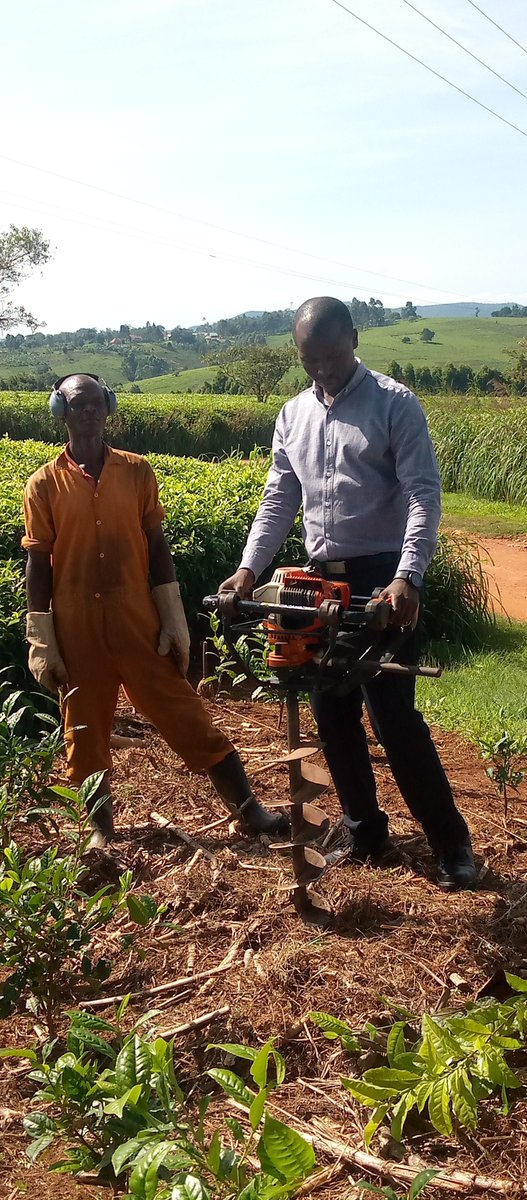 Good Agricultural Practices #Infilling . Earth Auger operator doing his refresher training.