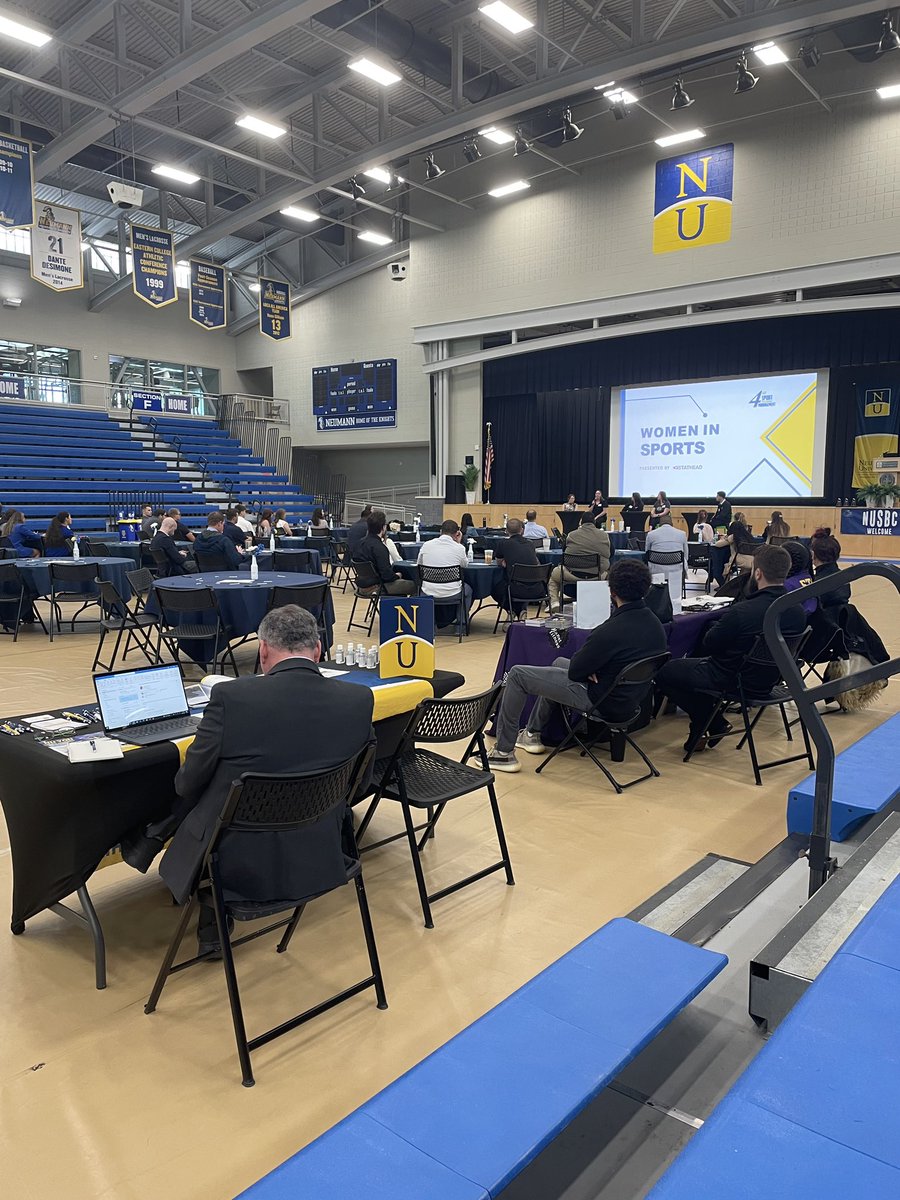 Women in Sports Panel happening now @ Neumann University!!