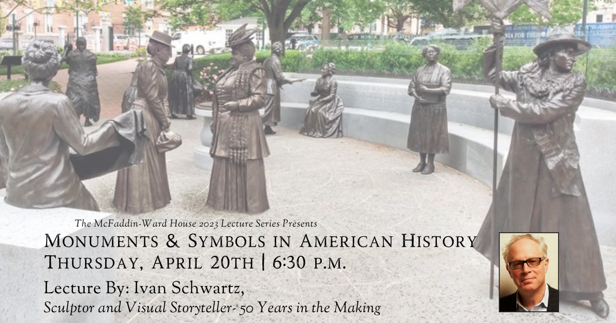 mcfaddinward's tweet photo. ✨Join us for tonight’s Lecture – Monuments and Symbols in American History by nationally recognized sculptor Ivan Schwartz! 

Doors open at 6 PM. Lectures are free and open to the public.

Can’t make it in person? Don’t worry! We’ll be streaming the lecture live on Facebook. https://t.co/ypdGlqMBAi