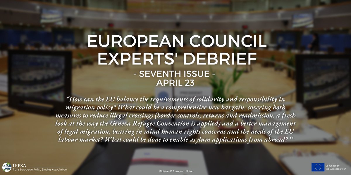 🚨New Publication! We have just released the latest edition of our European Council Experts' Debrief 👉 this edition focuses on the thorny issue of migration, gathering expert opinion from 1⃣2⃣ experts from the TEPSA Network and beyond ➡️ tepsa.eu/european-counc…