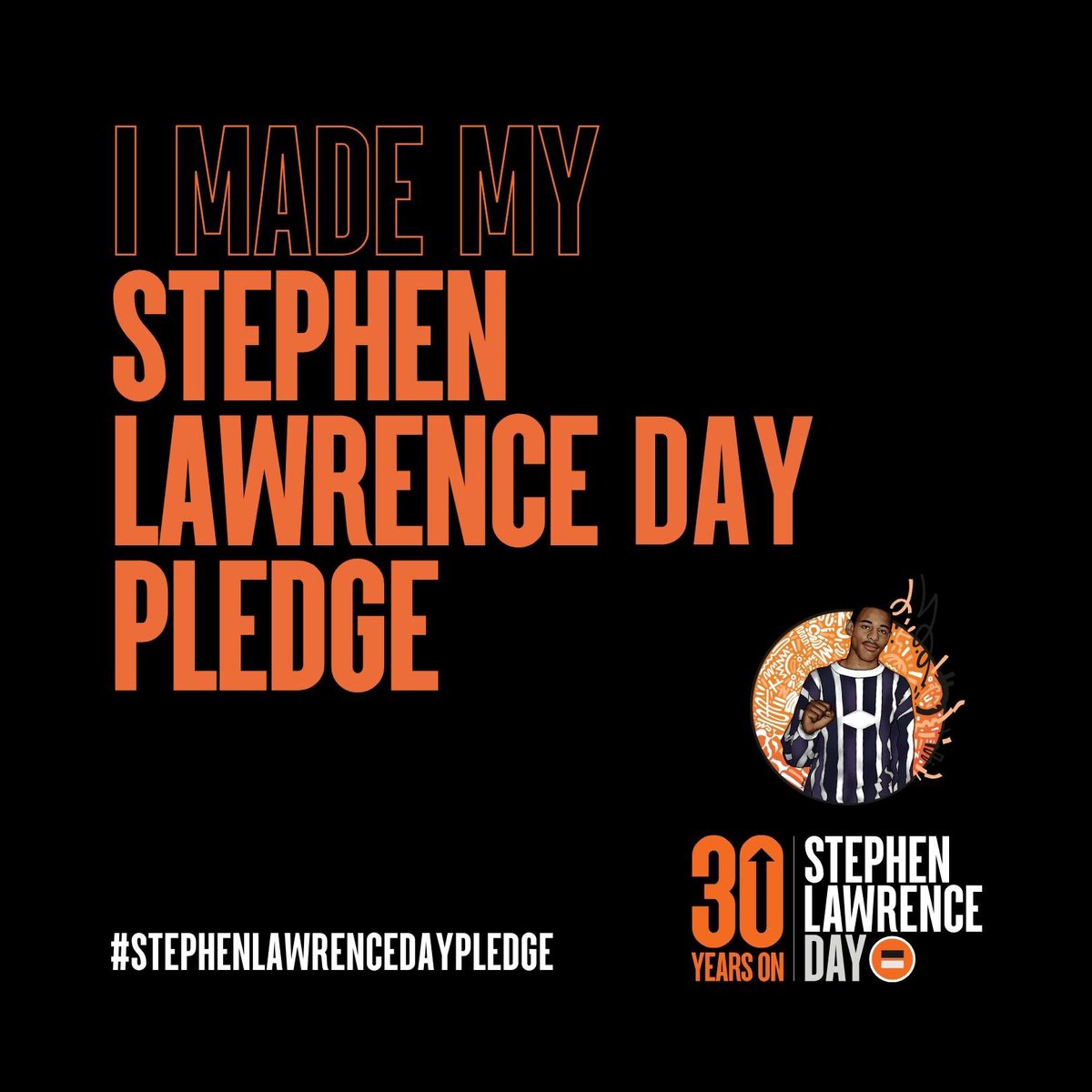 Saturday marks the 30th anniversary of the death of Stephen Lawrence. Join me in committing to one action on Stephen Lawrence Day that will positively impact the lives of young people from marginalised backgrounds, together we can honour Stephen’s life #StephenLawrenceDayPledge