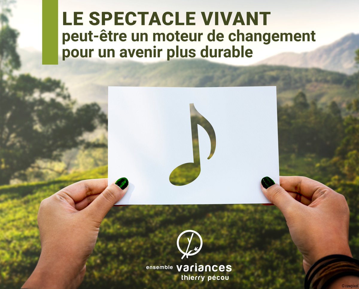 EnsembleVarianc's tweet photo. 1/3 La transformation écologique est devenue une priorité pour le spectacle vivant. L’Ensemble Variances par le biais de notre déléguée artistique, a décidé de s'engager dans cette transformation en suivant le premier cycle de formation conçu par ARVIVA et Le Bureau Conseil, https://t.co/k2ieIAXY7z