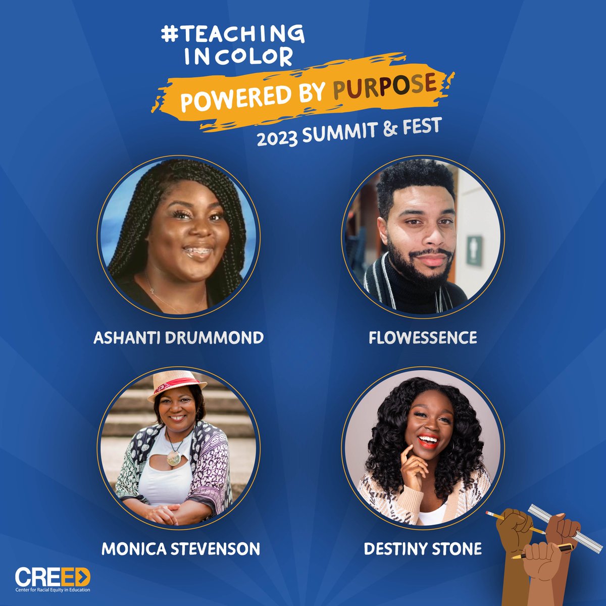 TeachInColorNC's tweet image. We've got some great performers lined up for #TeachinginColor Fest! 🎤

Y'all don't wanna miss this! Register today ⤵️
eventbrite.com/e/2023-teachin…