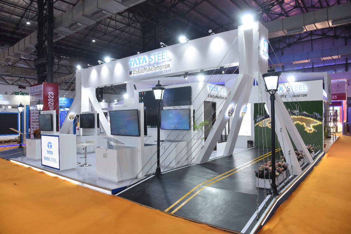 TataSteelLtd's tweet image. We're excited to be part of the @indiasteelexpo 2023 being held from Apr 19 - 21 at the Bombay Exhibition Centre!

Visit the #TataSteel pavilion in Hall 2, Booth no. 73A to know about our sustainable growth journey &amp;amp; our diverse range of products and solutions.

#IndiaSteel2023