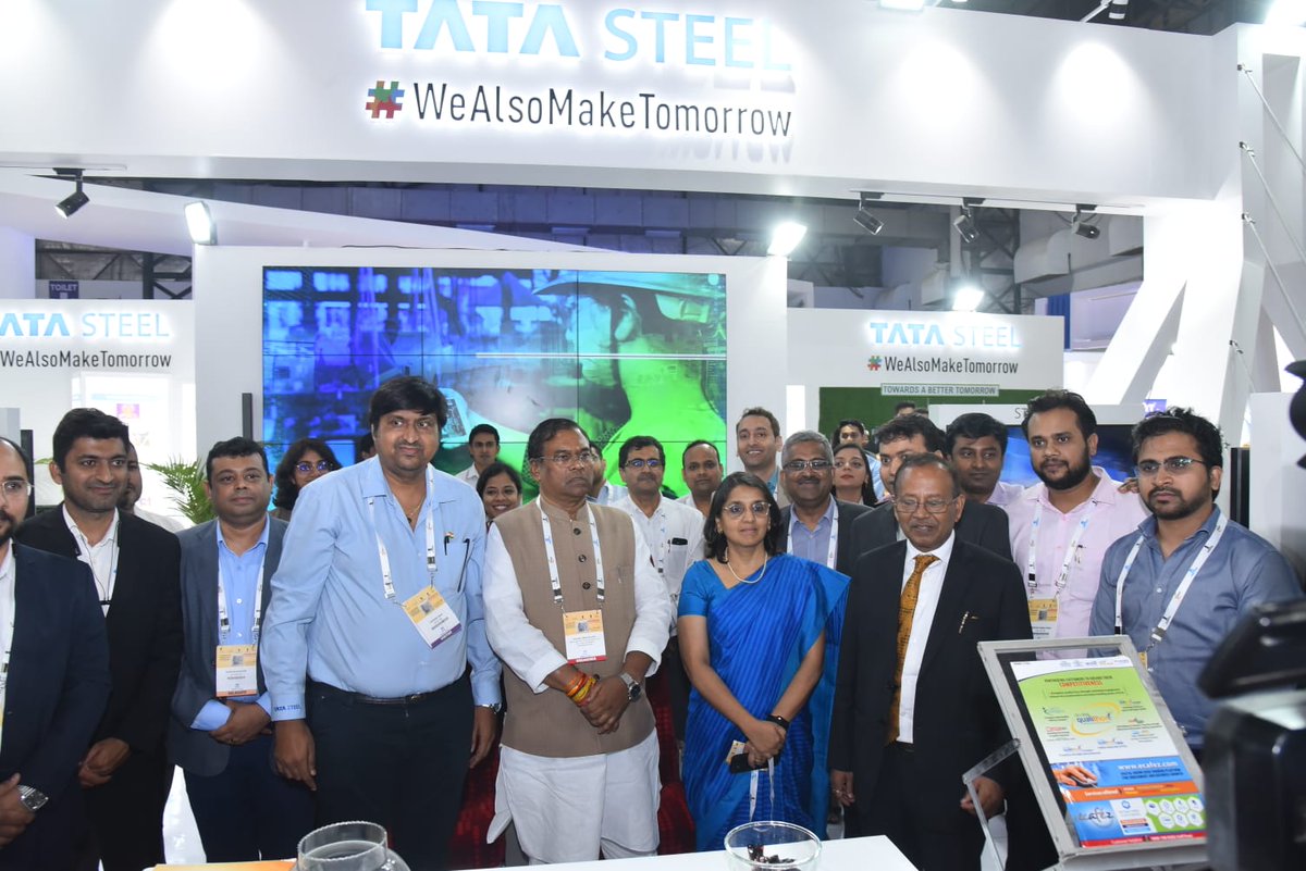 TataSteelLtd's tweet image. We're excited to be part of the @indiasteelexpo 2023 being held from Apr 19 - 21 at the Bombay Exhibition Centre!

Visit the #TataSteel pavilion in Hall 2, Booth no. 73A to know about our sustainable growth journey &amp;amp; our diverse range of products and solutions.

#IndiaSteel2023