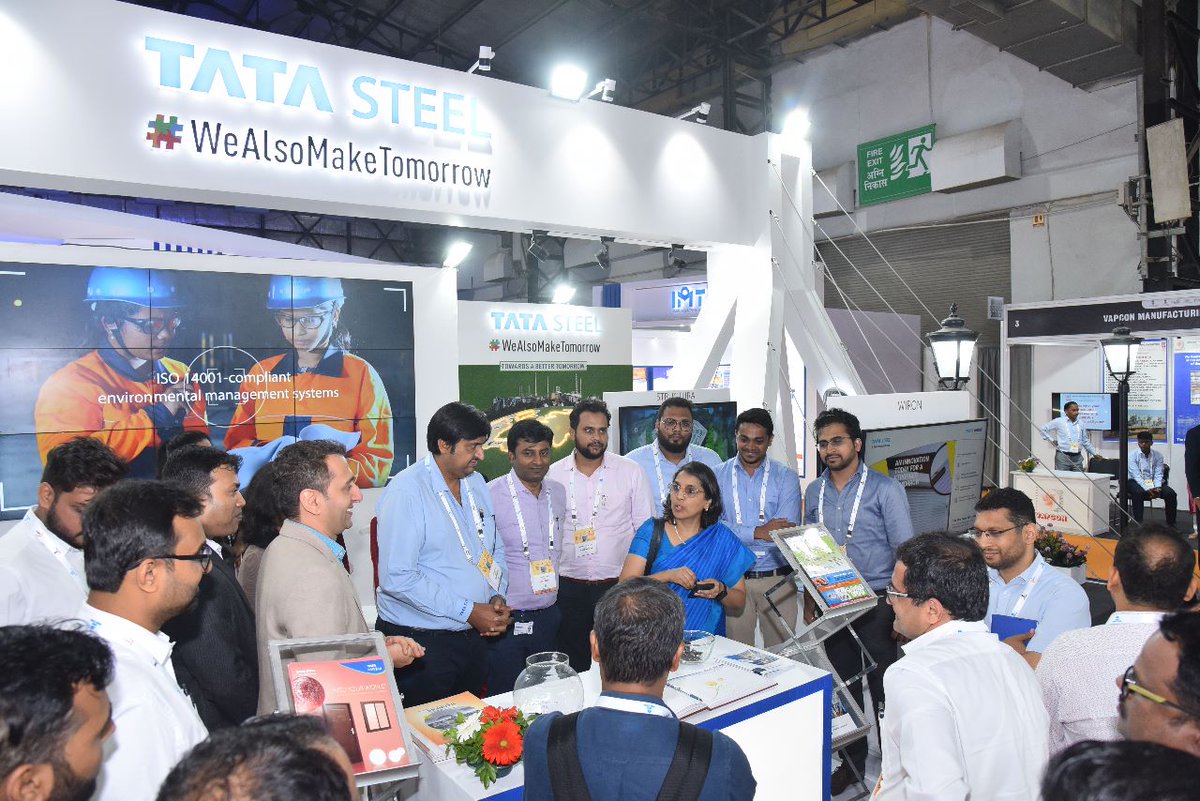 TataSteelLtd's tweet image. We're excited to be part of the @indiasteelexpo 2023 being held from Apr 19 - 21 at the Bombay Exhibition Centre!

Visit the #TataSteel pavilion in Hall 2, Booth no. 73A to know about our sustainable growth journey &amp;amp; our diverse range of products and solutions.

#IndiaSteel2023