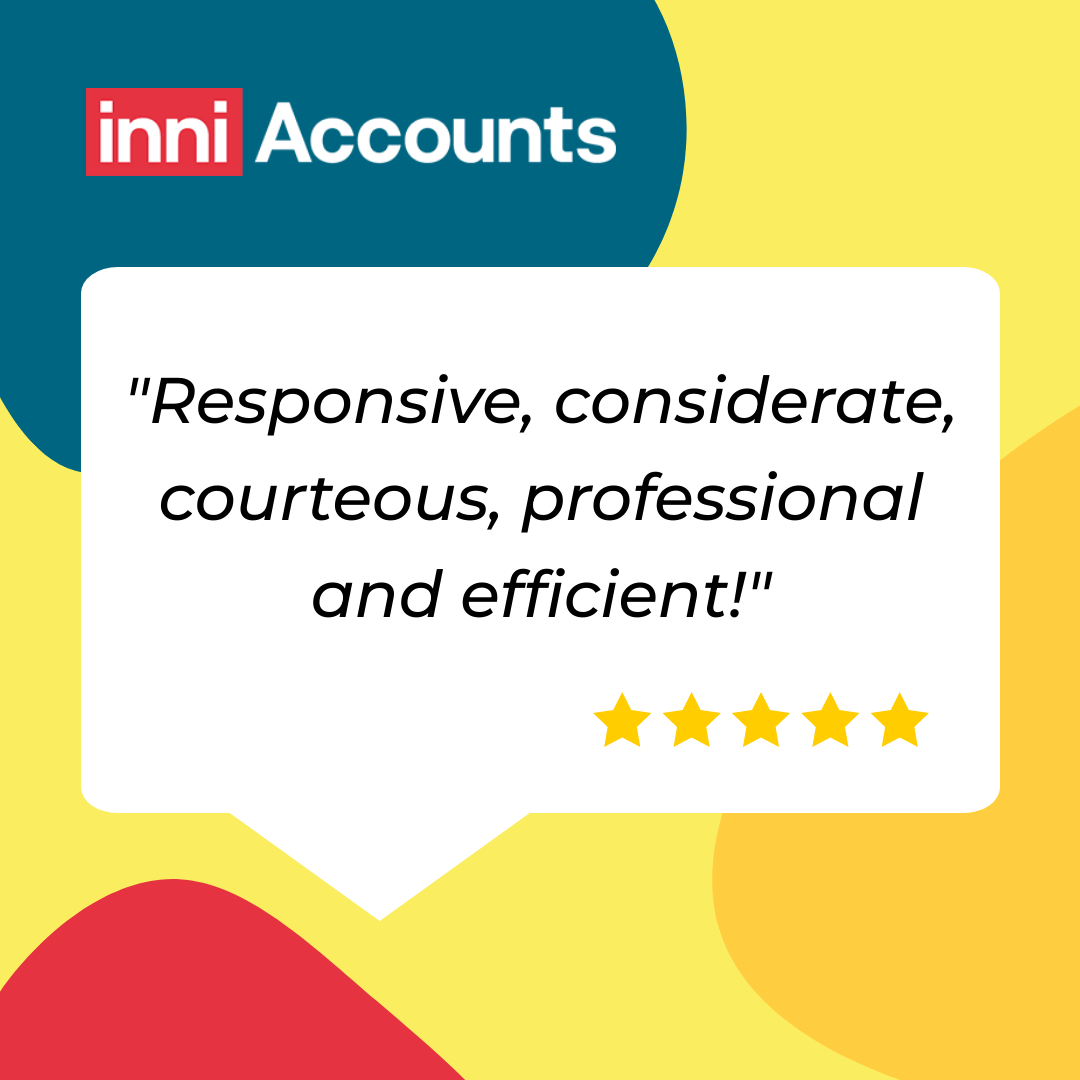 We're thrilled to receive such positive feedback from our clients! 🥰

It's all thanks to our incredible team of account managers and accountants who always provide exceptional service 🙌

👉 Learn how the team at inni does things differently: bit.ly/3mHj36C