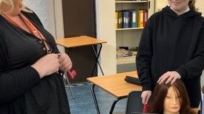 JohnstoneHighSc's tweet photo. Working in partnership with @WestCollScot to deliver employability skills to S3/4 pupils in Hair and Beauty! 
@dyw_ren #metaskills https://t.co/NcfJI76EYY