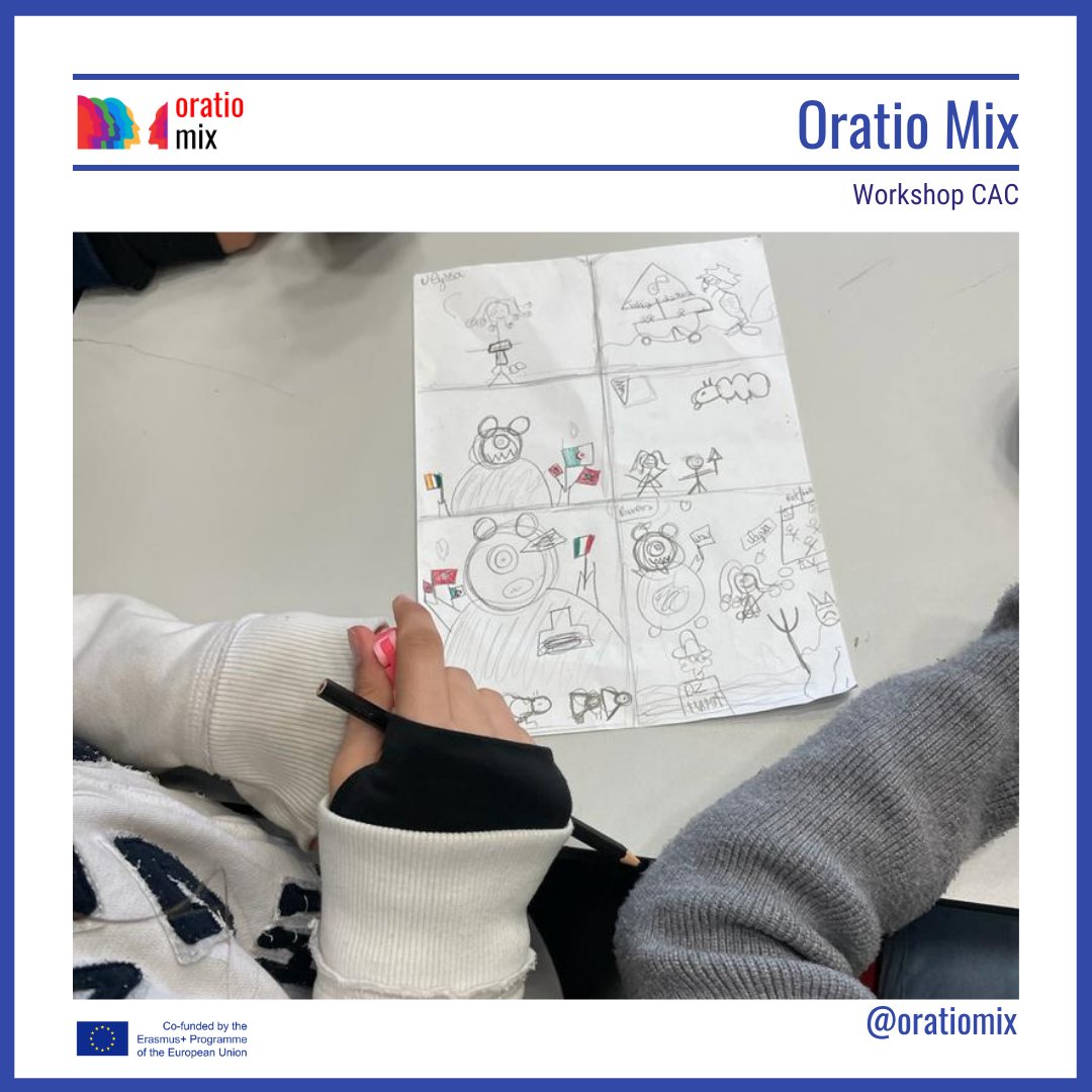 Oratiomix's tweet photo. Yesterday, a CAC workshop took place at the Nelson Mandela secondary school as part of the @Oratiomix  project!
The students made a sound fiction, which will be broadcasted during an immersive exhibition also created by the students of the college next May! https://t.co/C6YCuBG5BI