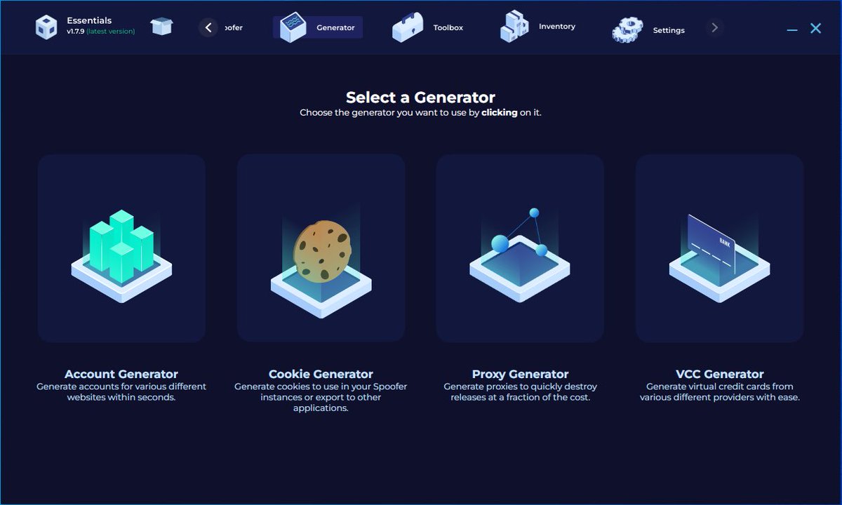 snkrbots_'s tweet photo. Kodai Essentials has been added for free, for all our active members.

Essentials is a automation tool which browses websites like Google and YouTube, ensuring your emails have the best captcha rating.

If you have any questions, our DMs are always open. https://t.co/zGEBQQLMcR