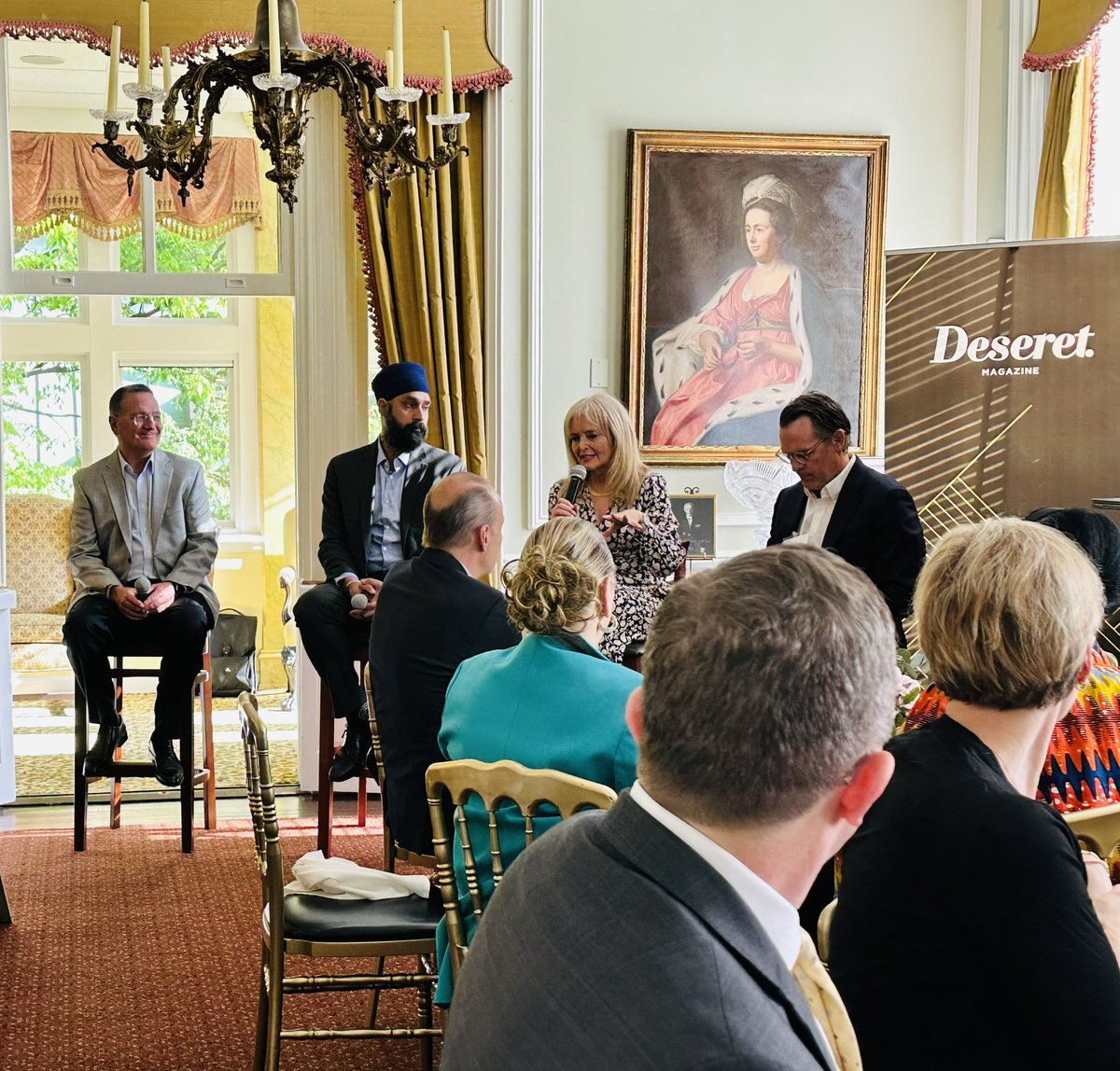 Excellent panel re State of Faith. Powerful panelists <a href="/KatrinaLanto/">Katrina Lanto</a>, <a href="/simran/">Simran Jeet Singh</a> and <a href="/brianjgrim/">Brian J. Grim, Ph.D.</a> discusss state of #religiousfreedom. Moderated by <a href="/deseretmagazine/">Deseret magazine</a> Editor, @JesseHyde7 #faith #HumanRights <a href="/faithandmedia/">Faith & Media Initiative</a>