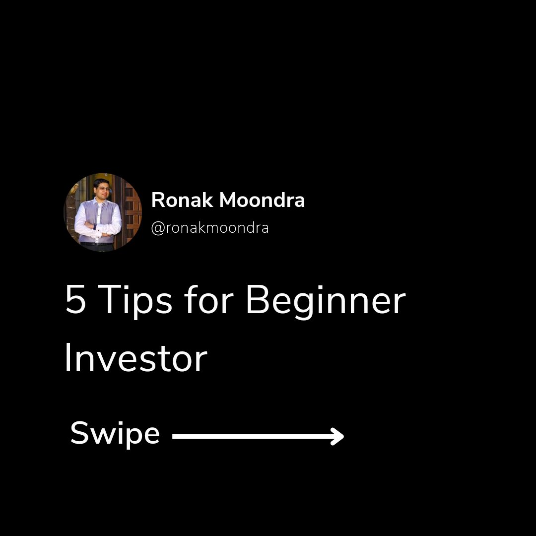 RonakMoondra's tweet photo. Ready to start investing?

Follow these 5 tips from @RonakMoondra to get started on the right foot! Part-1

#BeginnerInvestor #InvestingTips #StockMarketTips #beginnerinvesting #investingtips #financialliteracy #personalfinance #investing101 #ronakmoondratweets #ronakmoondra https://t.co/iI4dUla3En
