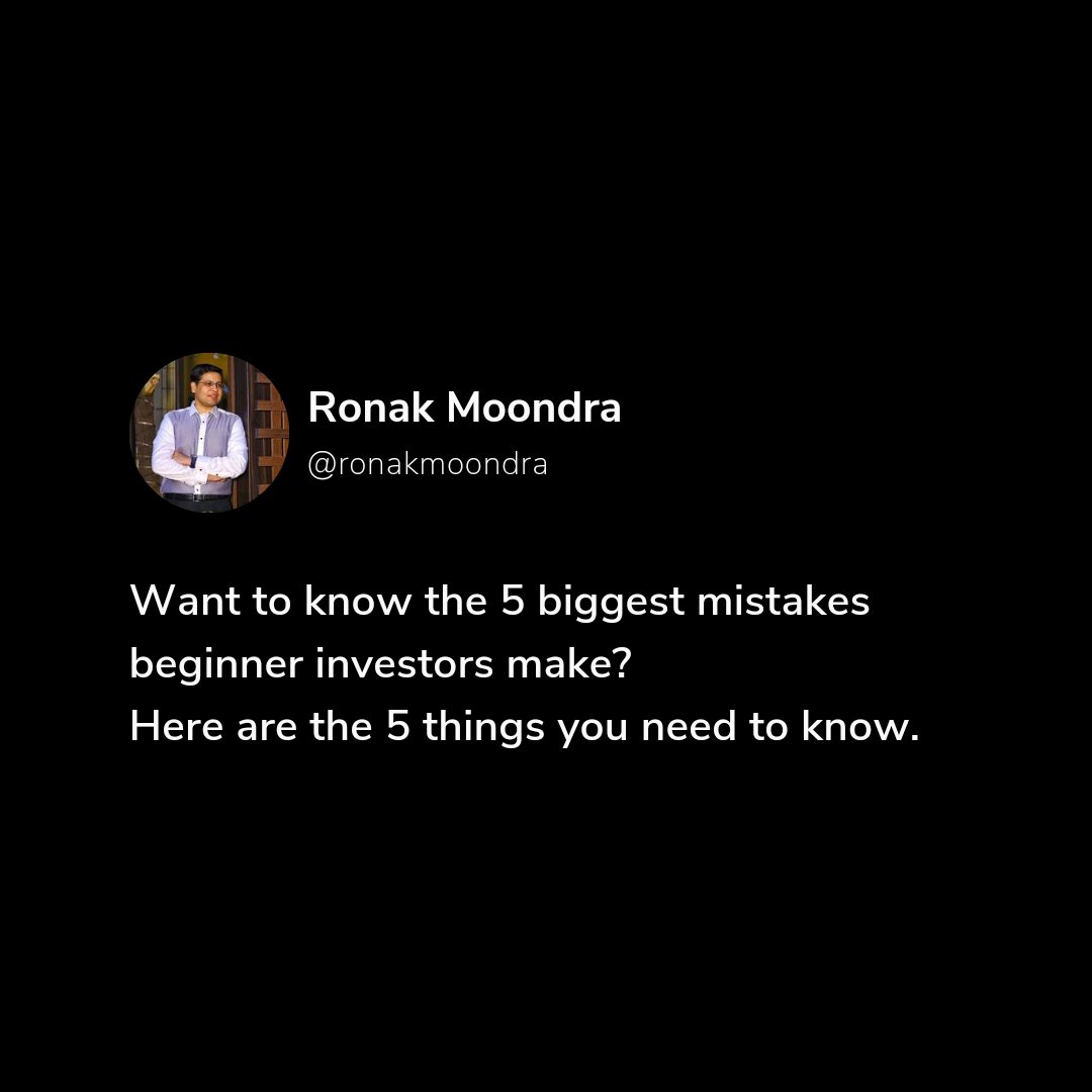 RonakMoondra's tweet photo. Ready to start investing?

Follow these 5 tips from @RonakMoondra to get started on the right foot! Part-1

#BeginnerInvestor #InvestingTips #StockMarketTips #beginnerinvesting #investingtips #financialliteracy #personalfinance #investing101 #ronakmoondratweets #ronakmoondra https://t.co/iI4dUla3En