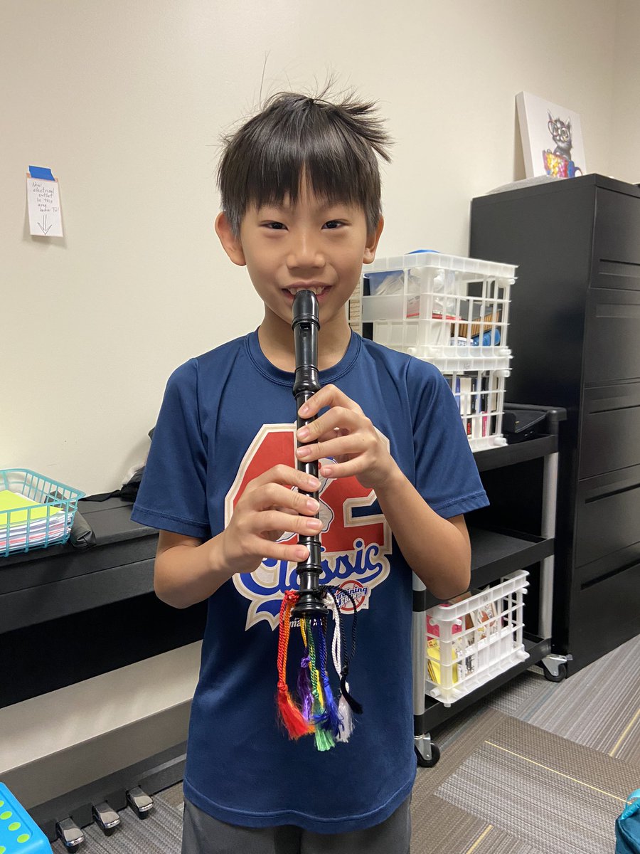 Our first Black Belt of the year and since Covid! <a href="/trinityatl/">Trinity School</a> #trinitylearns #recorders #recorderkarate