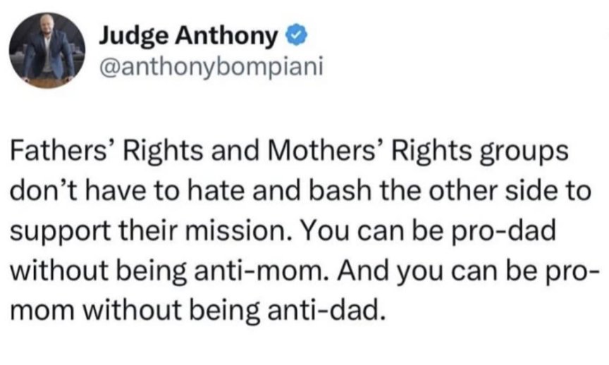 AnnaLogue75's tweet photo. For the people in the back...
#mothers #fathers #parents #rights #WomensRights #MensRights #ParentalRights #ParentalAlienation #ComeTogetherAsOne #PositiveVibes #BeKindToEveryone #Children #ChildrensRights #Share #Follow https://t.co/2QFhBEBi2P