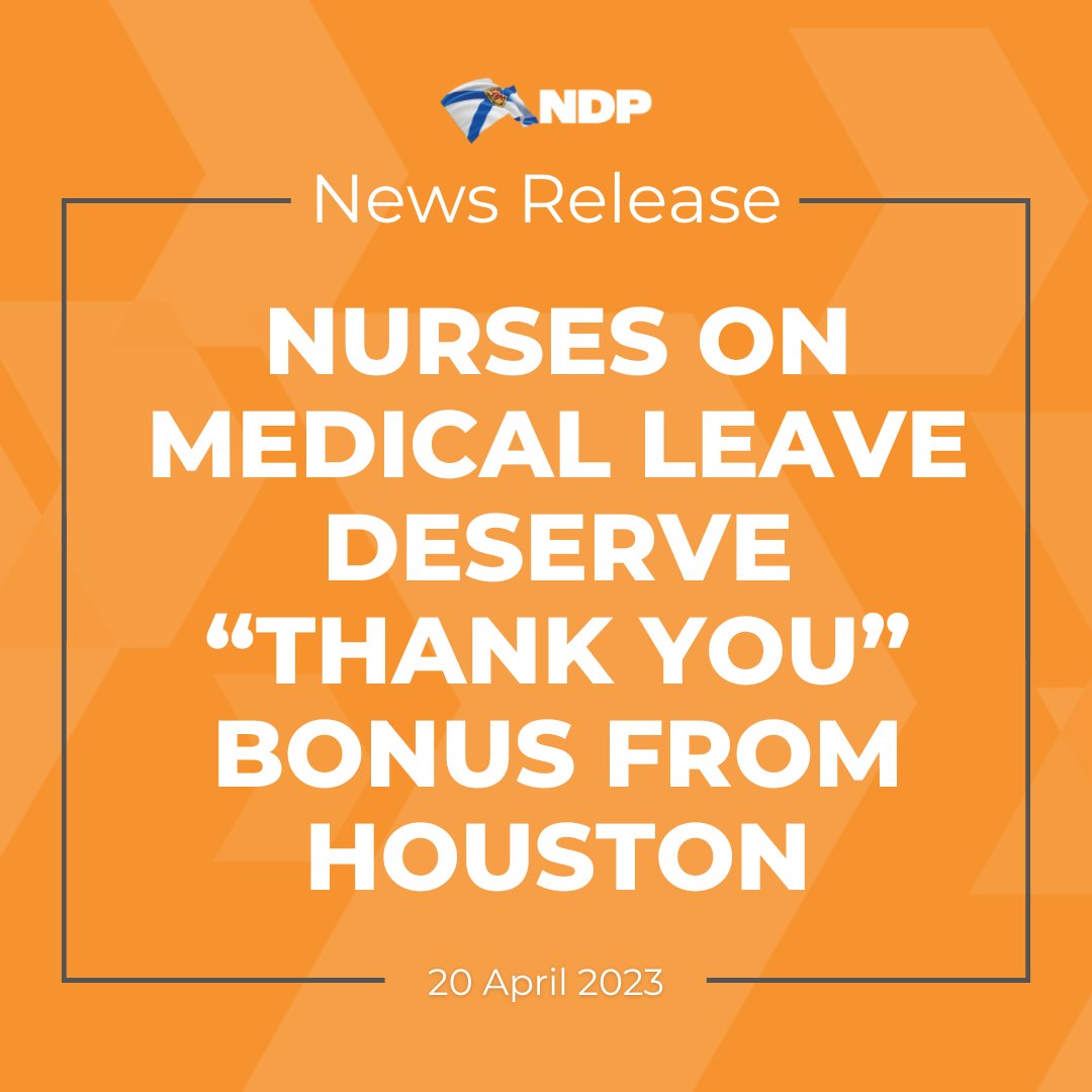 NSNDP's tweet photo. The Houston government’s “thank you” bonus excludes full-time permanent nurses off on medical leave. Katie Doyle has been off work with cancer since August 2022. She worked through the early waves of COVID in 2020.

Read more: https://t.co/kv3EtgarFo https://t.co/HCq4izx1IA