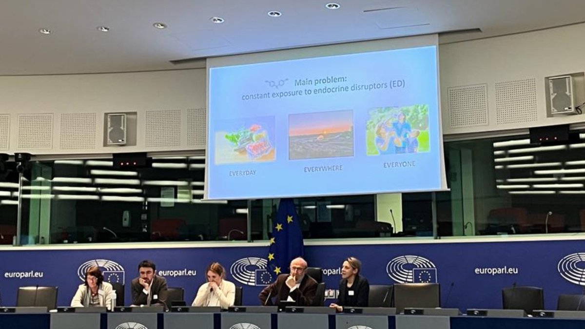 Dr. @KolossaMarike (@HBM4EU) and Dr. Aleksandra Rutkowska (Medical University of Gdansk & @detoxed_home), underline the importance of informing people about their exposure to #EDCs and some precautionary actions to take until 🇪🇺 regulations are fixed.