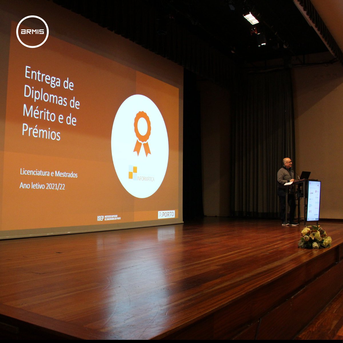 ArmisGroup's tweet photo. Today we recall the Ceremony for the awarding of merit prizes and certificates to the best students of DEI ISEP🏆

Congratulations to our employees Catarina Fernandes, João Fontão and Rui Assis on your effort, commitment and, above all, academic merit! 👏🏼 https://t.co/zzRpFFhYA1