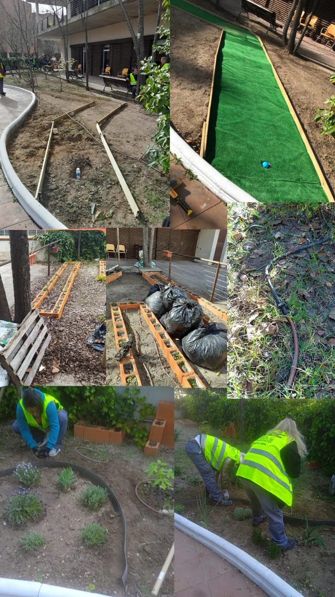 UDCCiudadLineal's tweet photo. Felices de terminar hoy en el CMM Carmen Laforet el jardín sensorial que ayudará, junto a otras actuaciones realizadas por la UDC: instalación de minigolf, pintura de bordillos y jardineras, limpieza del huerto, riego a disfrutar del espacio al aire libre a los y las mayores. https://t.co/4nKSJDQ0EC