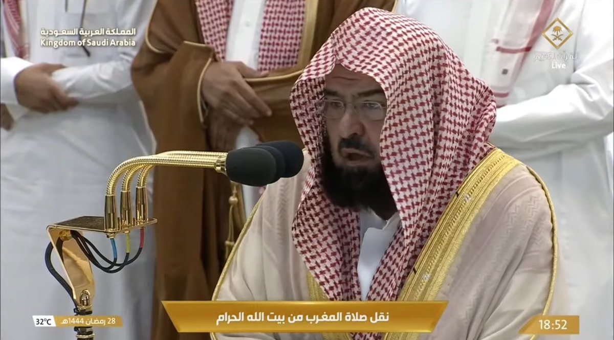HaramainInfo's tweet photo. Scenes from Maghrib Prayer in Masjid Al Haram.
29th Ramadan 1444 | 19th April 2023
Maghrib Salaah led by Sheikh Dr. Abdul Rahman As Sudais https://t.co/7ysYOij1y6