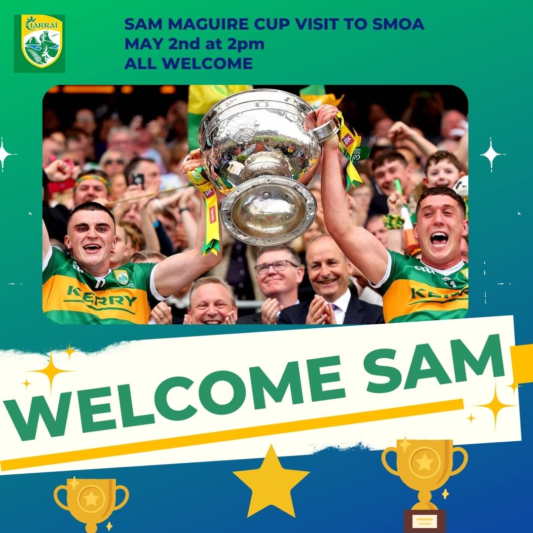 sjogcs's tweet photo. Upcoming visit of the Sam Maguire in the Saint John of God Kerry Services. All welcome 😊

#intellectualdisabilityawareness https://t.co/iDFJXqD9Sy