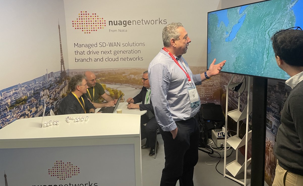 jamesmcinroe's tweet photo. Great to spend a week in Paris for the #MPLSWC23 conference with @UppersideC .
Customer engagements on the @nuagenetworks booth were great across each of the event days with many key #CSP partners heading in to talk about their successes in #managed #SDWAN with the Nuage team. https://t.co/QTNEILgwNz