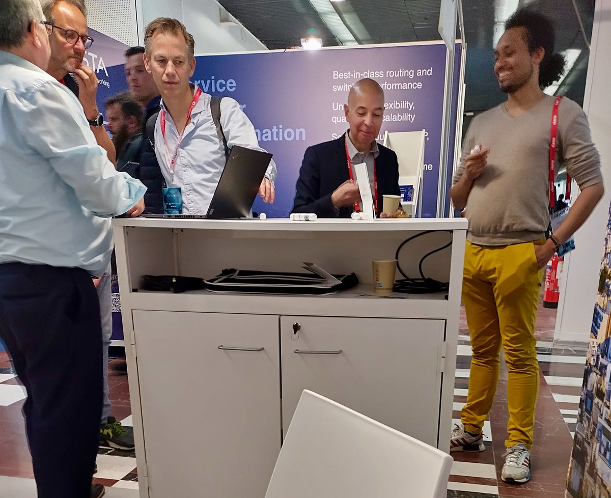 jamesmcinroe's tweet photo. Great to spend a week in Paris for the #MPLSWC23 conference with @UppersideC .
Customer engagements on the @nuagenetworks booth were great across each of the event days with many key #CSP partners heading in to talk about their successes in #managed #SDWAN with the Nuage team. https://t.co/QTNEILgwNz