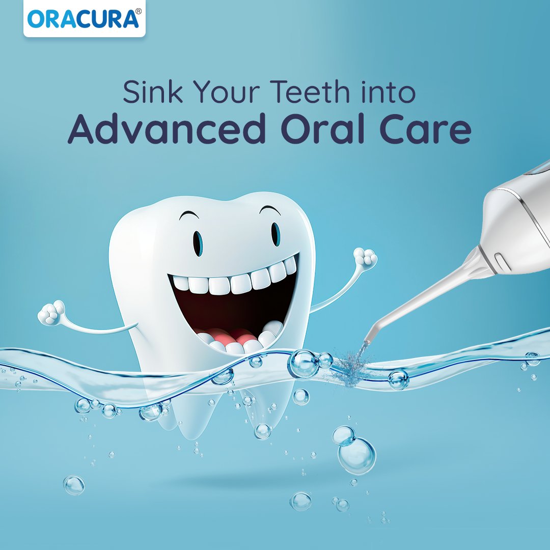 ORACURA's tweet photo. Upgrade to daily advanced oral care routine for healthier and happier smiles that shine bright.✨

#ORACURA #waterflosser #electrictoothbrush #flosser #oralhealth #powerBrushing #mumbaidentist #healthcare #productfeatures #smile https://t.co/bTJgDBYXQX