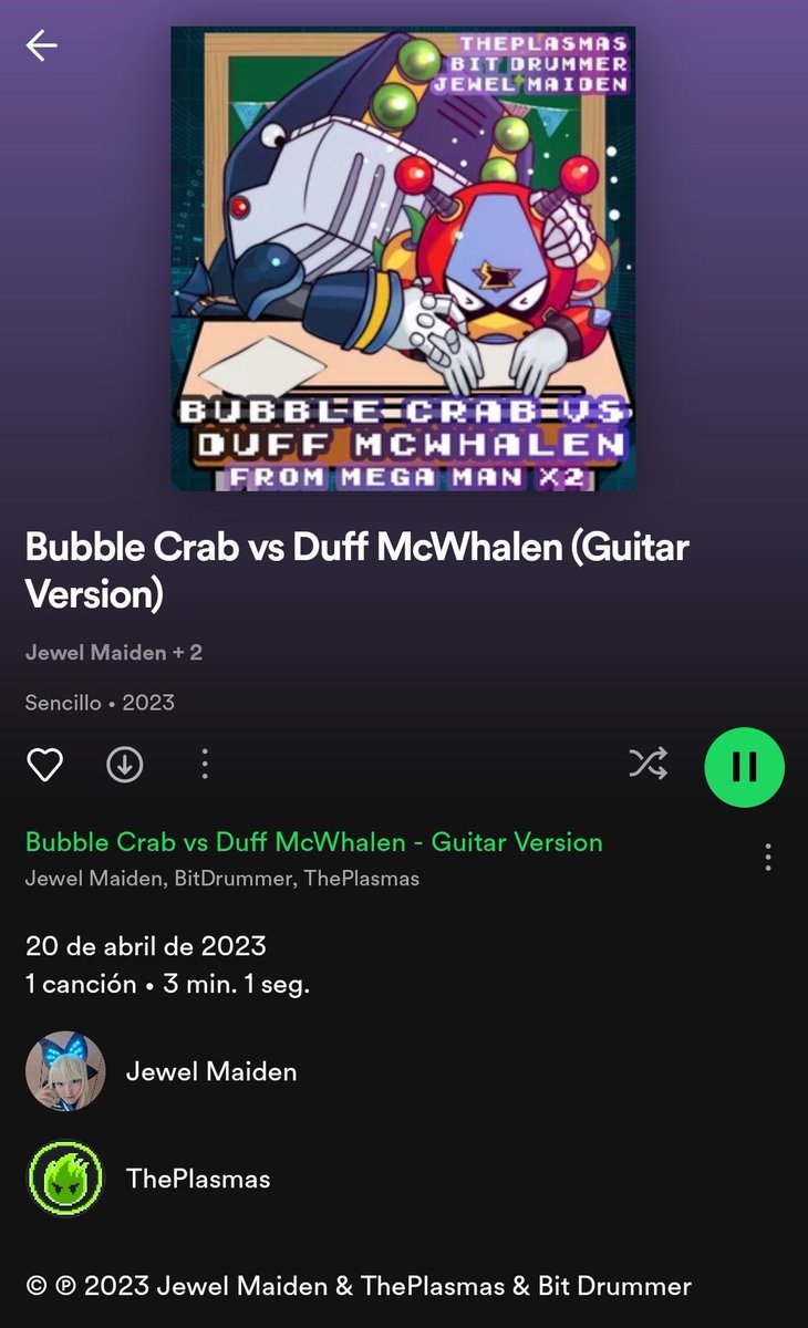 theplasmasvgm's tweet photo. New song! From #MegaManX2 - "Bubble Crab vs Duff McWhalen" (Panzer des Drachens) ft. my friend @JewelMaiden and #BitDrummer https://t.co/AJiihg8nGi… 🦀vs🐳 https://t.co/vOP01La8Ty
#vgm #vgmremix #vgmetal #vgmcover https://t.co/kZoQywl2t2