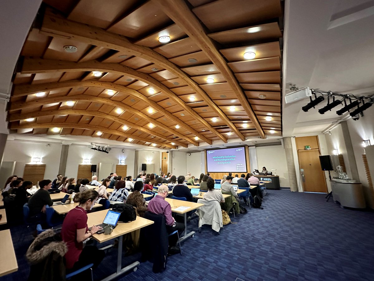 BiochemSoc's tweet photo. Mitochondrial Dysfunction and Neurodegeneration 2023 has officially begun! We are excited to bring together leading academics and young researchers to showcase their work. #BiochemEvents https://t.co/KajpuxUG12