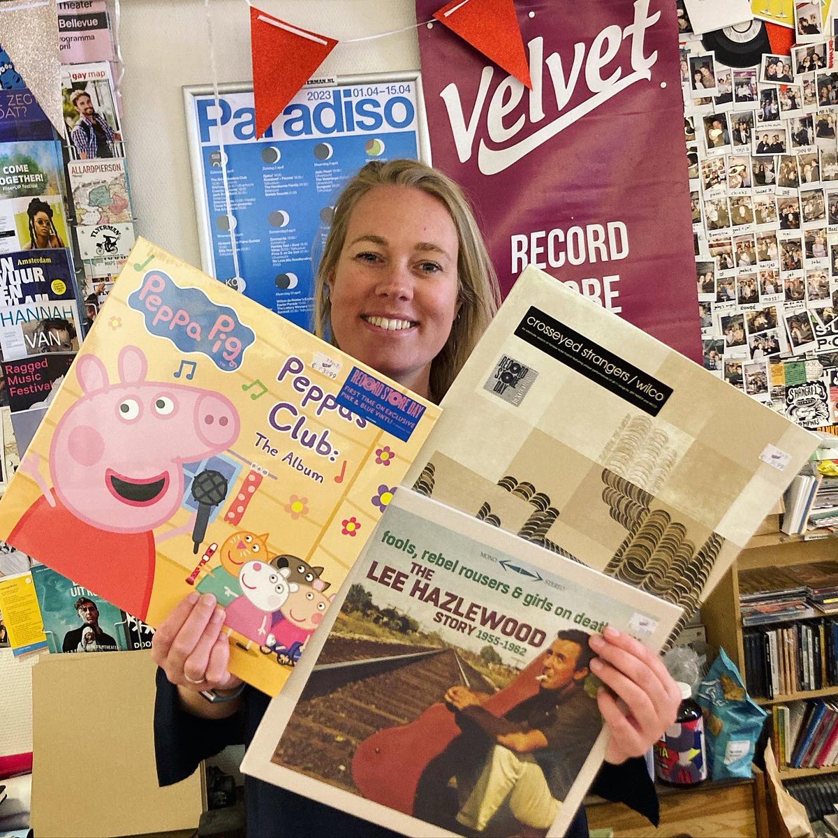 Zaterdag allemaal mooie gelimiteerde platen in de winkel 💕 én peppa pig :)