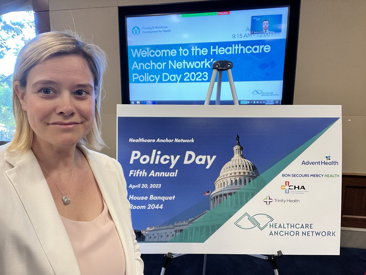 Speaking at <a href="/HealthcareAnch1/">Healthcare Anchor Network</a> Policy day is always one of my favorite days of the year. So appreciative of our ongoing partnership on the intersection between health and housing <a href="/EnterpriseNow/">Enterprise Community Partners</a>