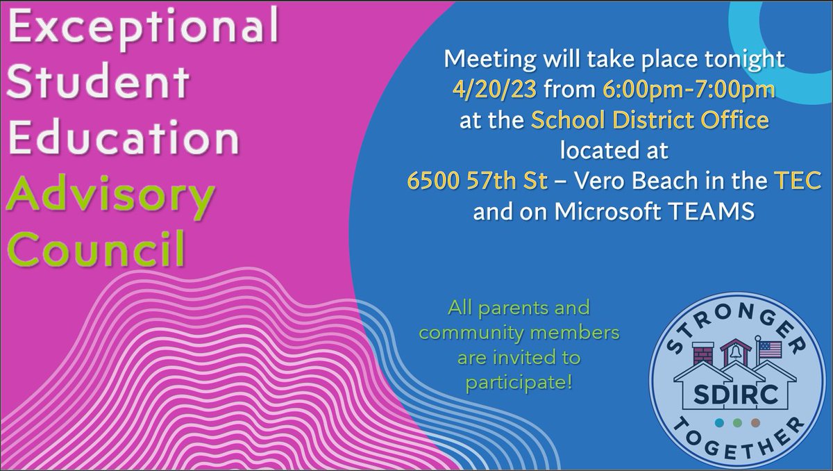 SDIRC Exceptional Student Education tweet media