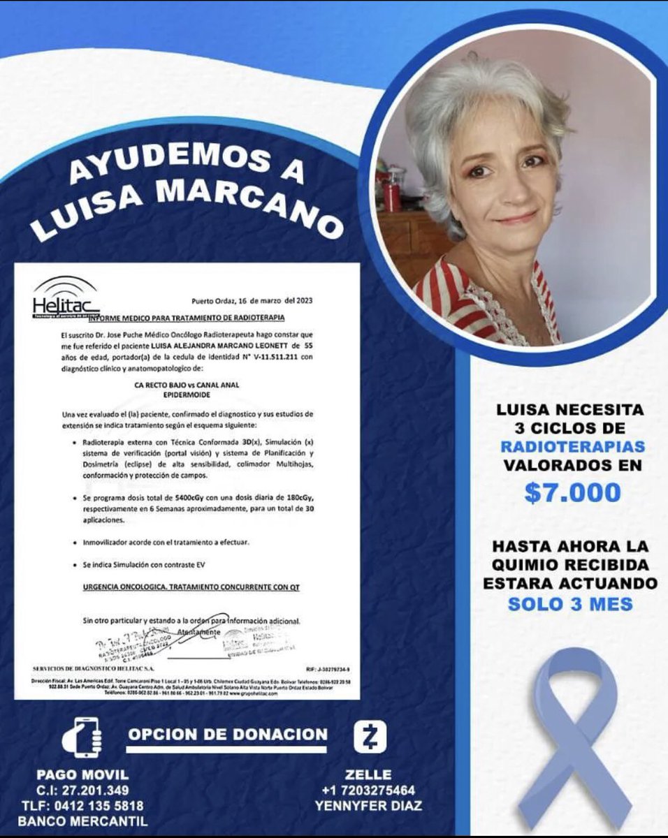 Lisibel_'s tweet photo. Día 1: Ayudando a mi tia ser viral, para pueda ganar su lucha contra el Cáncer, mi tía necesita realizar 2 sesiones de quimioterapia y  30 radioterapia, para que el tumor pueda desaparecer por completo, las radioterapias tienen un costo de 7.000$ https://t.co/34U69zBG3P
