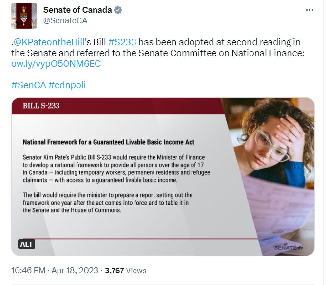 Basic Waterloo Region on Twitter "BREAKING Senate Bill S233