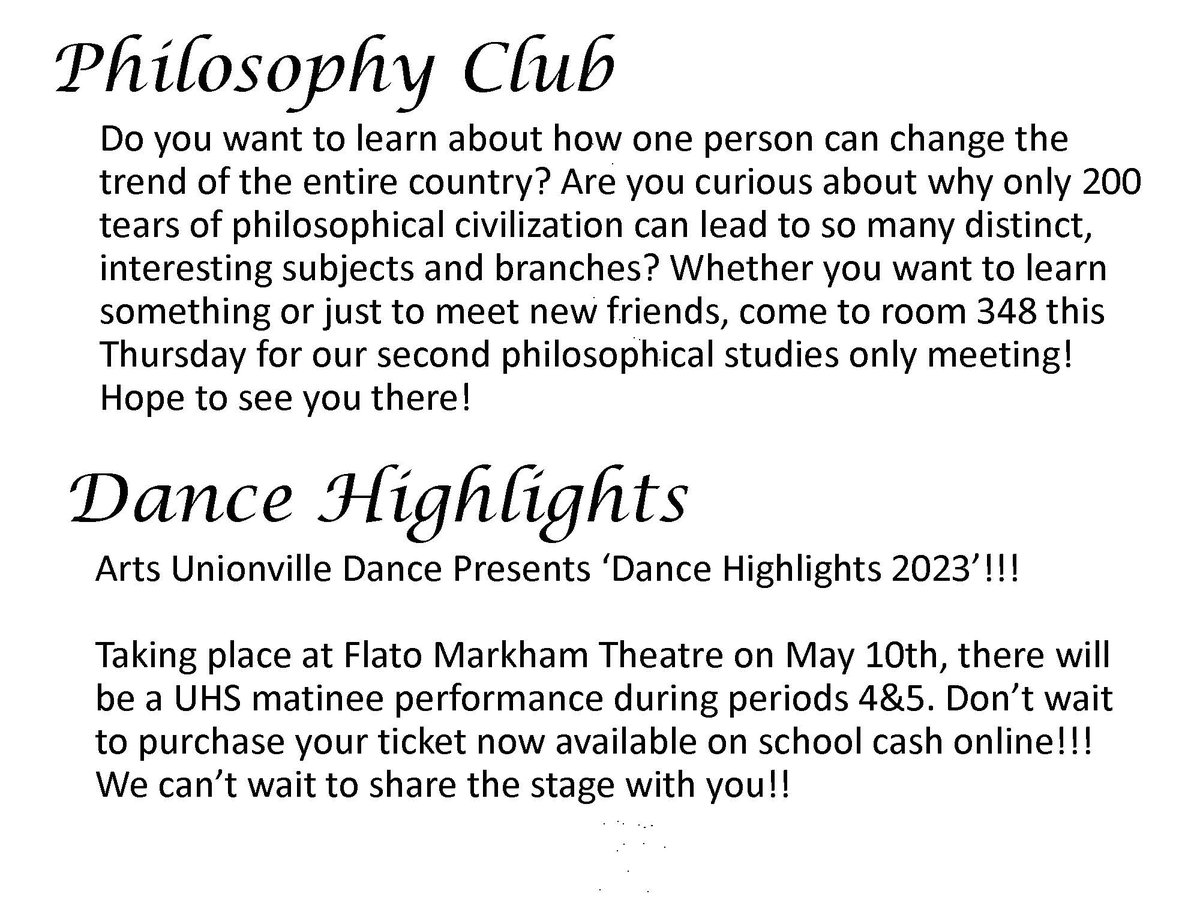 Unionville HS (@uhsupdates) on Twitter photo 