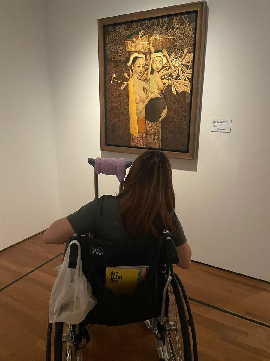 zhenn_ni's tweet photo. #AG6309Wk8AY22T3
@ArtsAgeingNTU attended the national gallery while on wheelchair. Glad that this museum caters well and is accessible for people with disability however it made me understand that the angle from a seated position is different and may not offer the best view.. https://t.co/zYErEOKHn7
