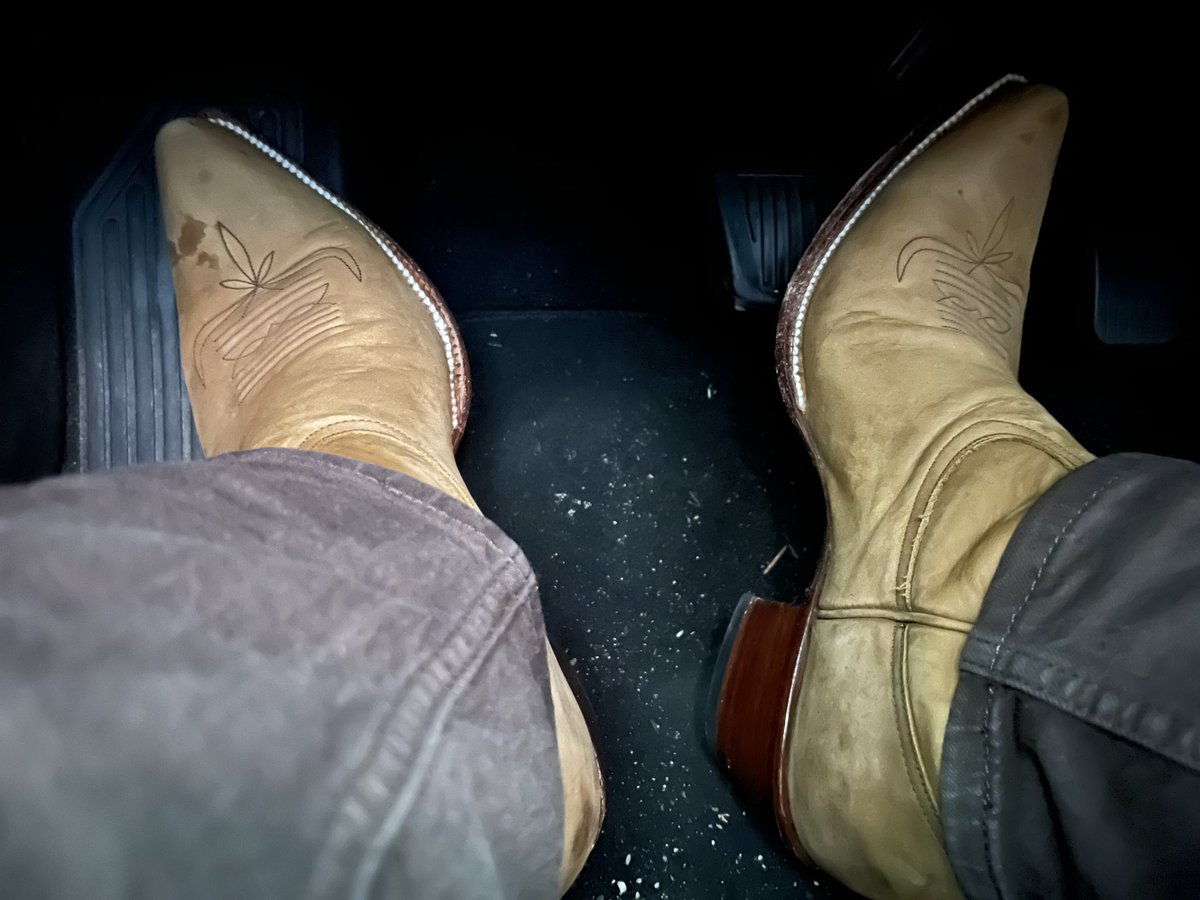 PedalFanYt's tweet photo. After all this crazy rain, I’m back in my cowboy boots and let me tell you, it’s great to be back and booted! 🤠🚘👢 #CowboyBoots #DrivingInBoots #WesternStyle #Yeehaw #RodeoReady #BootLife #BootScootinBoogie #pedal #GiddyUp #RoadTrip #CountryLiving #DrivingAdventures https://t.co/OMkjdhUjZO