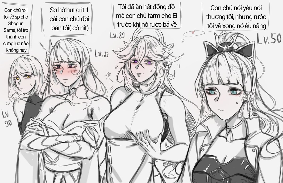 GoiCua's tweet photo. Yessss,Inazuma Girl!
#Genshinlmpact
#kujousara 
#ayaka 
#eimiko https://t.co/djF6Zkkrft