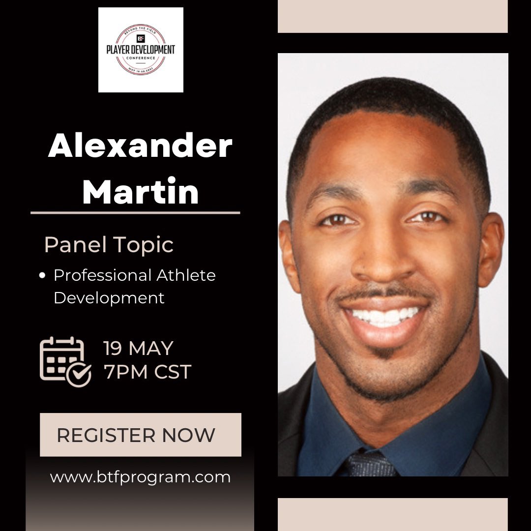 Ed_Jones2's tweet photo. Player Development Conference Speaker
@__ItsAlexander (@MiamiDolphins)
Panel: Professional Athlete Development
Register here: https://t.co/aUgf6exA4q
#PlayerDevelopment #PDConf https://t.co/lVOADdJ9I6