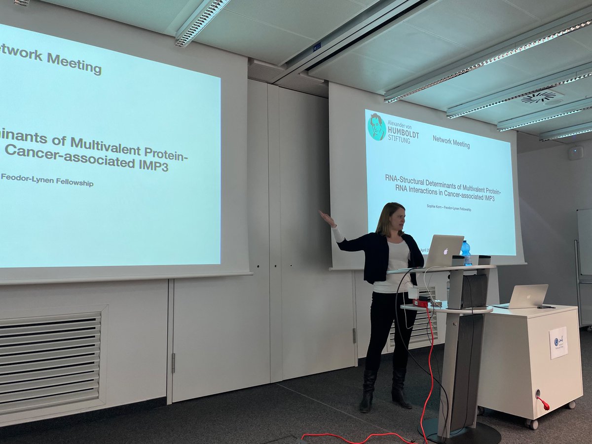 Sophie__Korn's tweet photo. Great experience being invited to the #AvHNet meeting in Mainz and the opportunity to present my science. Thanks to @AvHStiftung for selecting me as a Feodor Lynen Fellow. And thanks to @lab_nmr for the great support along the way. https://t.co/P64m8qtEzf