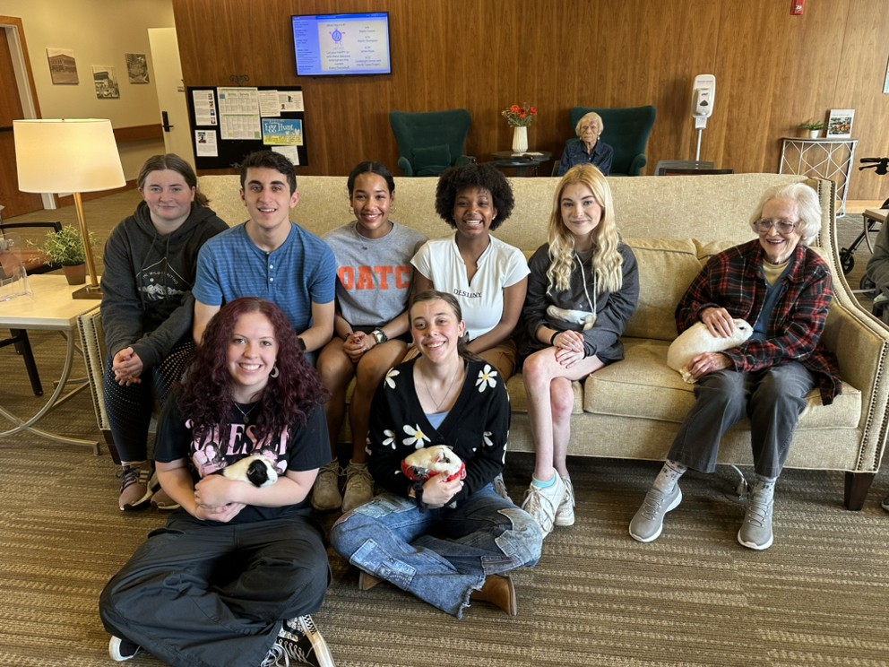OATCAnimal's tweet photo. @OATCAnimal FFA chapter spent an afternoon sharing animal stories with our class guinea pigs with a local nursing home facility. It was a wonderful experience. https://t.co/Cyb8YPRu9g