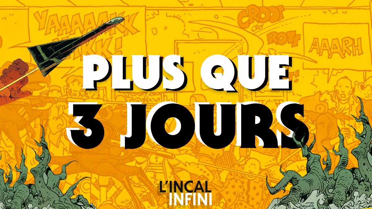 IncalInfini's tweet photo. Plus que 3 jours avant la transfiguration 🤯 Si voulez mettre la main sur #LIncal Infini, notre adaptation ludique du chef-d'œuvre de Mœbius et Jodorowsky, ça se passe par ici 👉 https://t.co/3zvGxz3pUs https://t.co/hITdqkbaa7