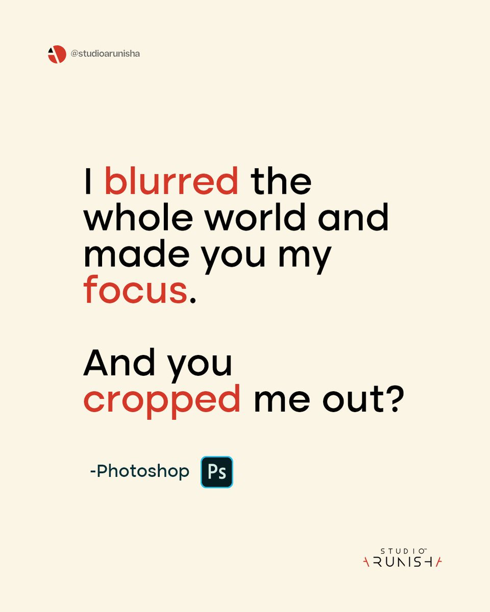 studioarunisha's tweet image. Best Relationship Sarcasm doesn't exist, 😸 GD (Graphic Designers) be like: 🙊💁  To all those creative minds.   

 #studioarunisha #visualdesignstudio #graphics #GD #graphicdesign #designinspiration #designerlife #logodesigner #visualidentity #digitalart #graphicdesigner