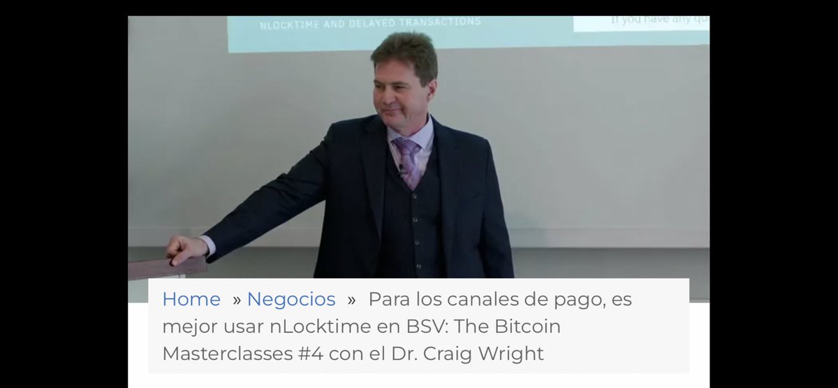 BlogueroDigital's tweet photo. Para los canales de pago,
es mejor usar nLocktime
en #BSV: #Bitcoin
#Masterclasses 4
con el @Dr_CSWright
| #CoinGeek
En esta sesión de The #BitcoinMasterclasses #4
en Londres, el Dr. Craig Wright habla sobre #nLocktime
@RealCoinGeek
@BitcoinSVtrain
https://t.co/obyv4c9MHU⬅️⬇️ https://t.co/Oh4taJqb86