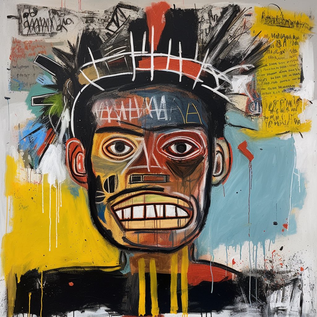 A_T_O_M_A's tweet photo. Atahualpa pintado por Jean-Michel Basquiat por @andresgaraym
#PostEcuador #midjourney #aiartcommunity #aiartist #aiart #midjourneyart #midjourneyaiart #digitalart https://t.co/ttpALERyMM
