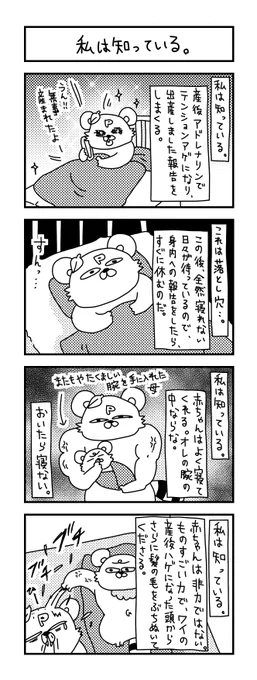 二人目の子育て。一度経験がある故に出来る心構え。  #イラスト #育児 #子育て #漫画 #ママ #育児漫画 #4コマ漫画 #出産 #4歳 #0歳 #2人目出産 #新生児