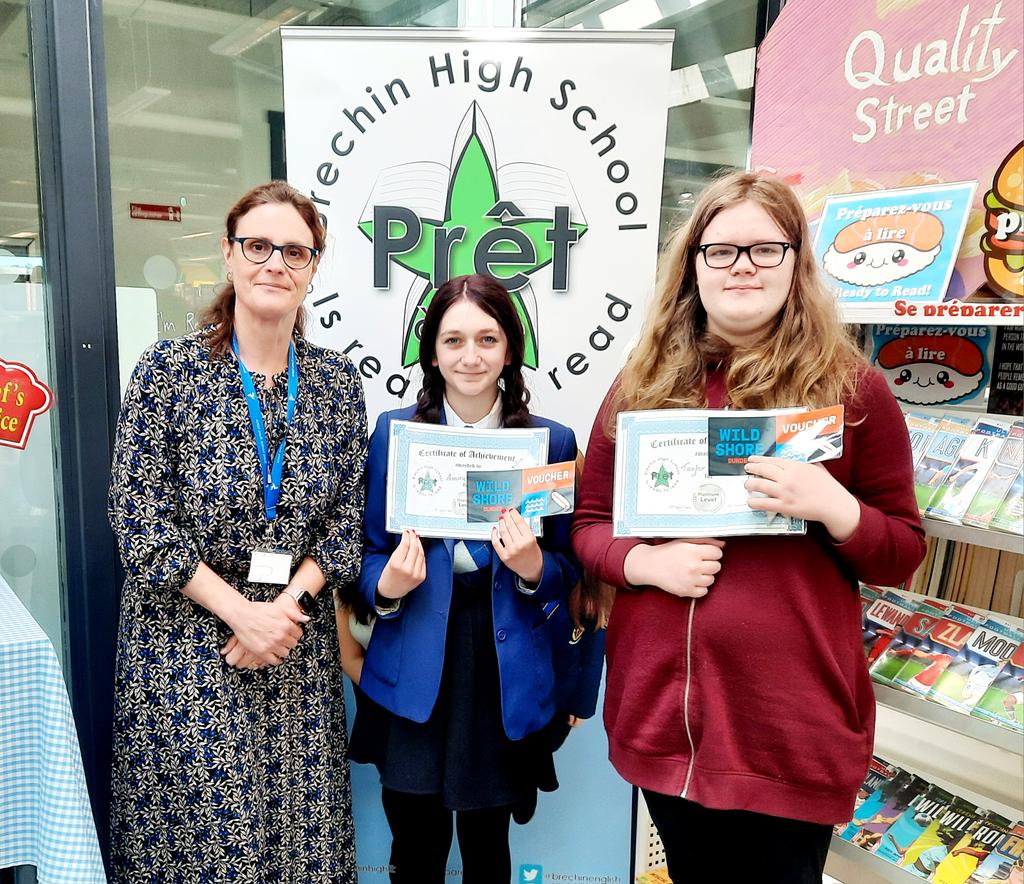 BrechinHighLib's tweet photo. ACHIEVEMENT -
Huge congrats to S2s, Amirah & Tayler, our latest Platinum Prize achievers for PrΓͺt-Γ -Lire. What a great way to introduce our new HT, Mrs Lawrence, who presented the awards. ππ»ππ»ππ»
Amirah also earned her #AchieverTie!
#BrechinHighValues #PretALire #ThisIsBrechin https://t.co/6lhzkTYiqD