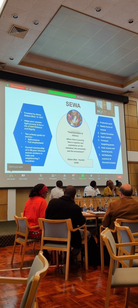 Day 3 at <a href="/FAO/">Food and Agriculture Organization</a> #RegionalExchange in #Nairobi. Smallholder producers are confronted by many challenges, key among them a lack of sufficient access to finance. “Poverty is a form of violence”, says Elaben Bhat, Founder of Self-Employed Women’s Association SEWA.